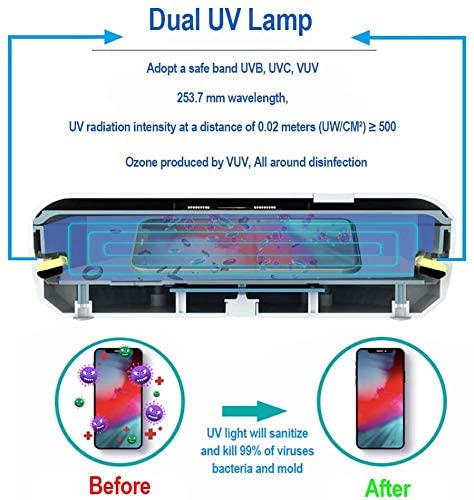 Mobiele Telefoon Sanitizer Telefoon Draadloze Oplader Aromatherapie Multifunctionele Desinfectie Boxsterilizer Voor Iphone 11 Xs Max Xiaomi
