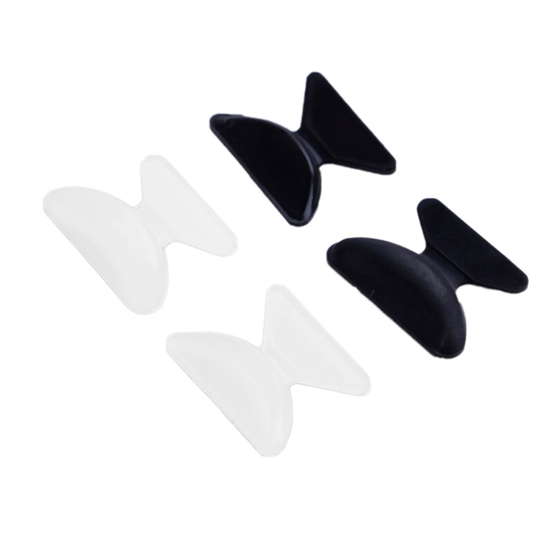 5Pairs/10Pcs Luchtkamer Siliconen Neus Pads Voor Bril Zwart Wit Anti-Slip Neus Pads Zachte eye Care Tools Voor Brillen