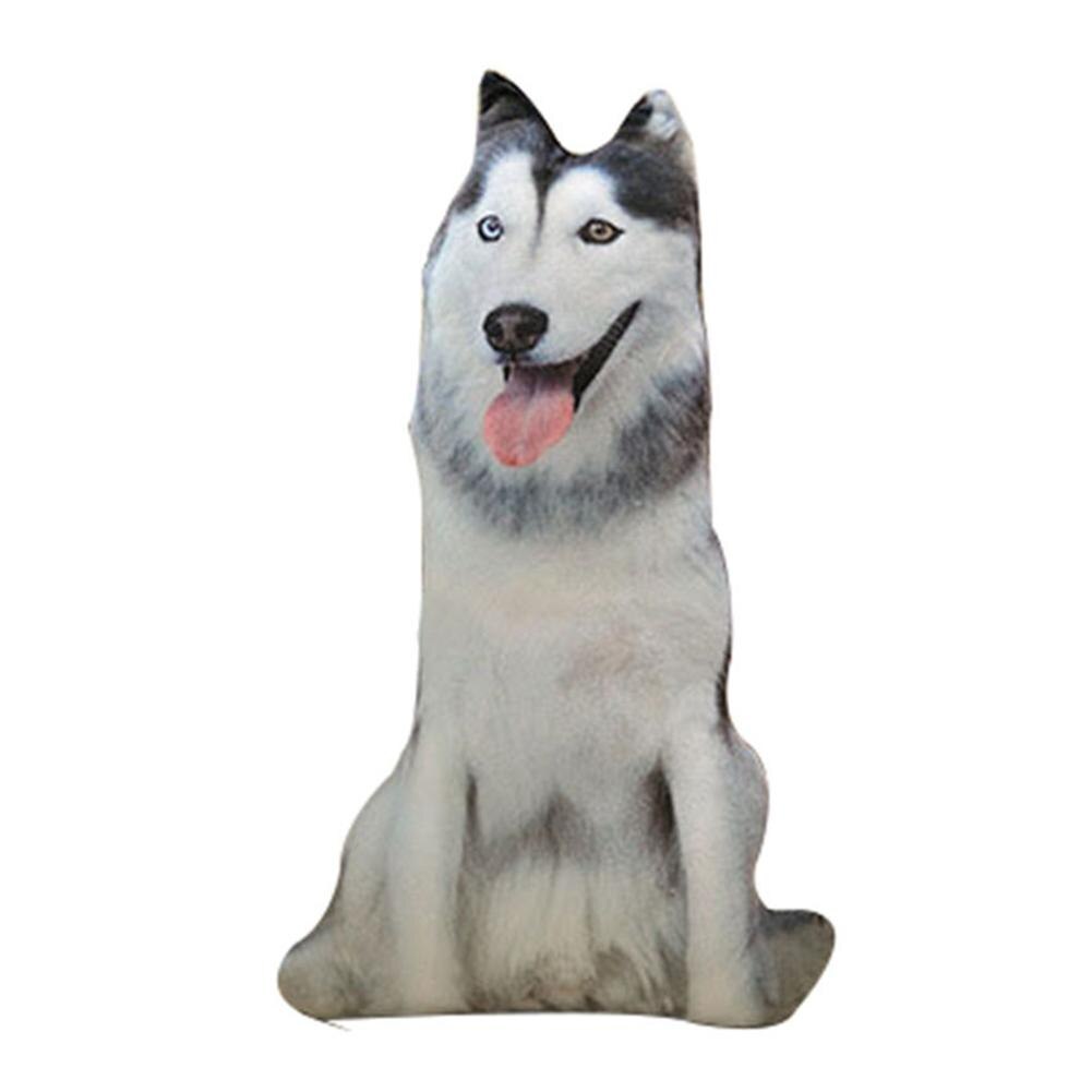 Innovativ 50cm 3d plys legetøj simuleret pude pude til hundeform: Husky