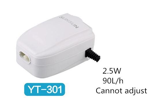 110-240V Ultra Leise Luftpumpe Für Aquarium Aquarium Doppel Outlets Sauerstoff Pumpe Einstellbare Langlebige Pumpe Schwarz körper Hohe Qualit: YT-301 / 220-240v 50hz