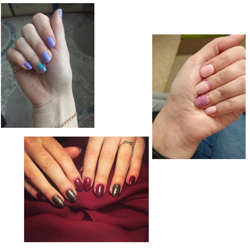 Olografica di Zucchero In Polvere glitter per unghie Polvere di Sabbia Estate Unghie artistiche Pigmento Manicure Capovolge La Decorazione 12 Colori Disponibili
