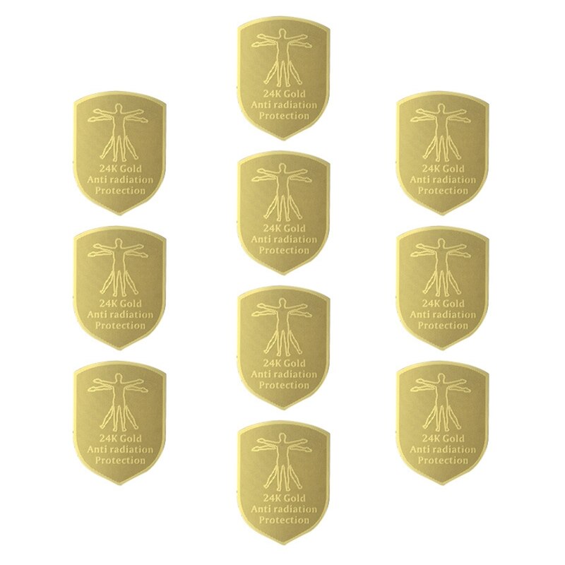 10pcs Anti Radiation Protector Scalar Shield EMF Protection Mobile Cell Phone Stickers EMR Blocker