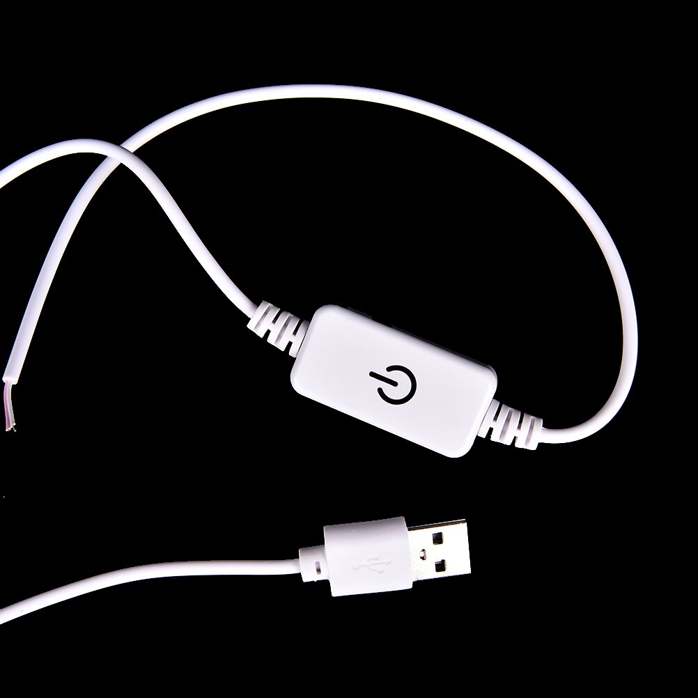 Hvid usb led lysdæmper berørt kontakt lysstyrkejustering til led strip lampe