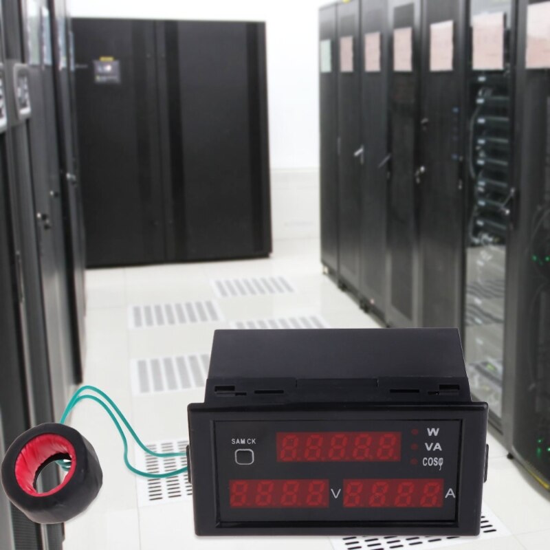 DL69-2048 Multifunctional AC Voltmeter Ammeter Voltage Current Meter AC 80-300V