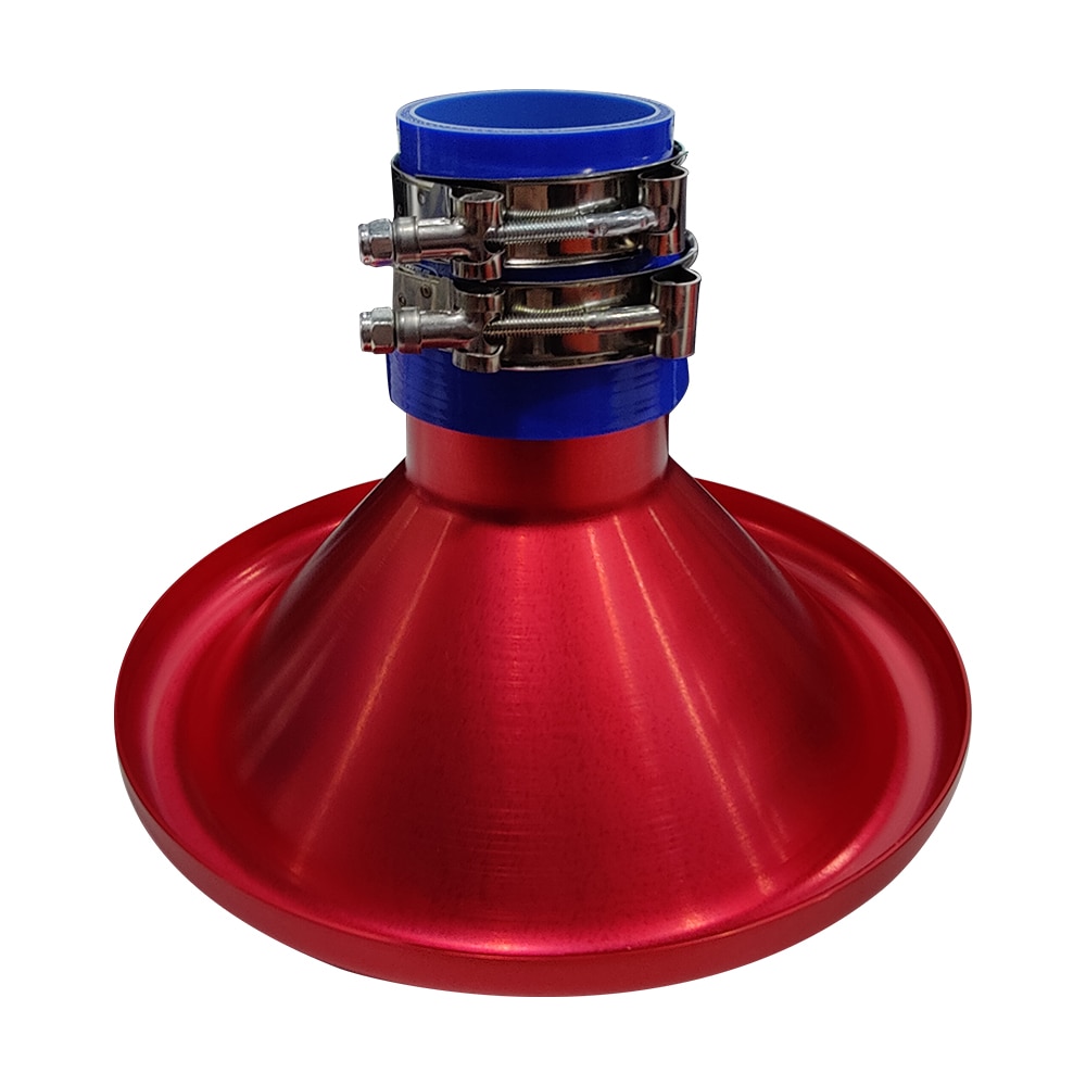 2.5 "Auto Bellmouth Velocity Stack Adapter Air Intake Turbo Hoorn Zilver Blauw Rood Zwart Tone Air Intake Turbo Hoorn met 2.5 Slang