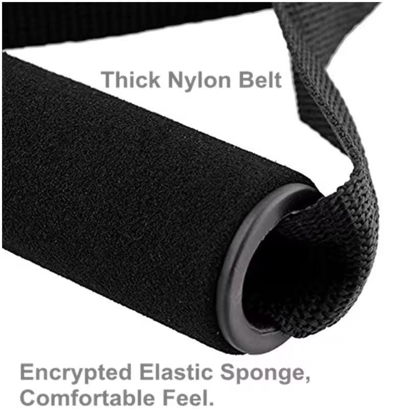 Faixas de resistência para academia, acessórios, alças, aderência antiderrapante, correias de nylon forte, fitness, máquina de cabo resistente, equipamento de treino