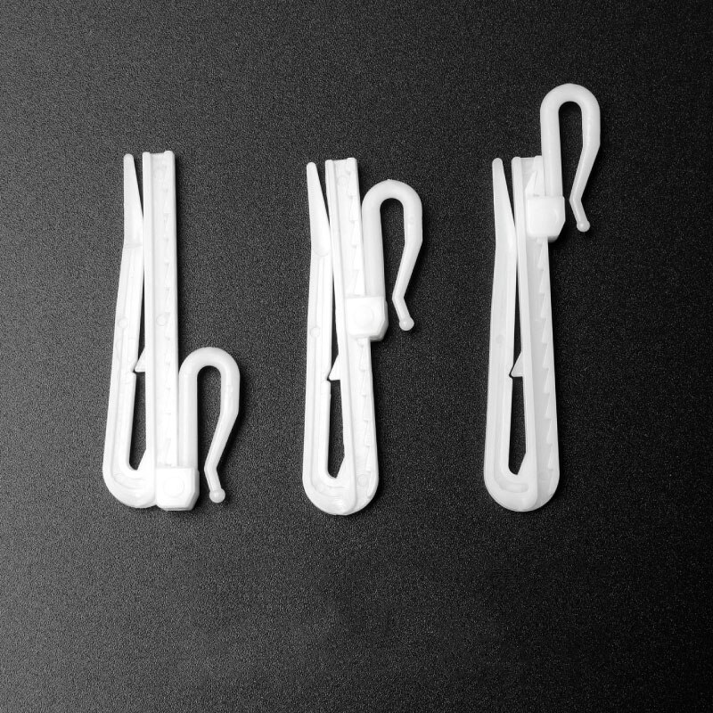 Plastic Curtain Hanging Hooks Window White Hooks Home Curtain Accessories Adjust The Lift