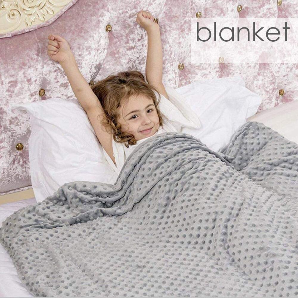 Polyester Adult Weighted Blanket Quilt Sleep Helper For Anxiety Insomnia Stress Set Bedspread Plush Cover For Bed Sofa Warm