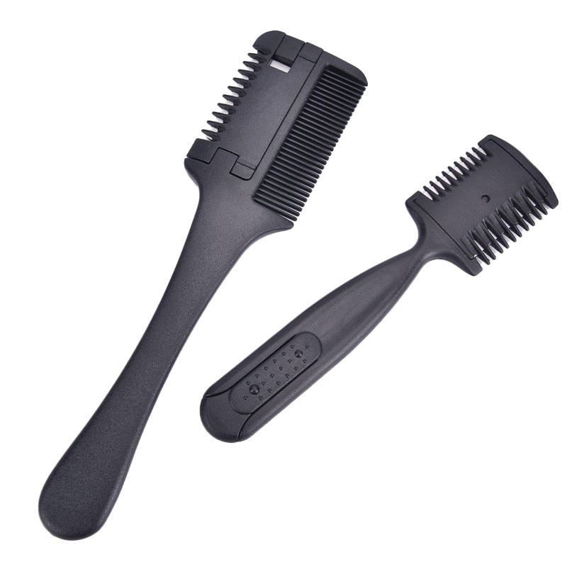 Double Side Hair Razor Comb Layer Shaper Cutting Thinning Comb with Blade