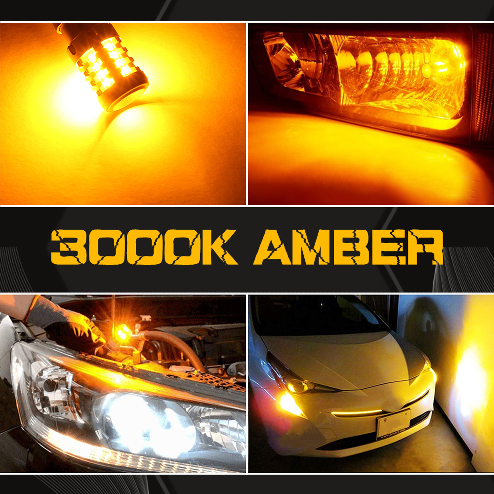 2Pcs No Hyper Flash Led Lights P21W Car Tuning Canbus Signal Lamp 1156 BA15S PY21W BAU15S T20 7440 WY21W Amber Yellow 12V 24V: Blue / 1156 BAU15S PY21W