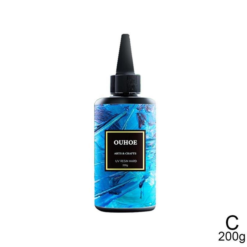 30g, 100g, 200g Acrylic Resin UV Resin Hard 200g Acrylic Craft Jewelry UV Mold Transparent H5E0: C