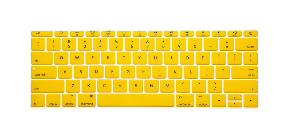 For Apple Macbook Pro 13" Inch Keyboard Skin Cover Protector Us Version A1708 (No Touch Bar) For Mac Book Pro 13.3 1708: yellow