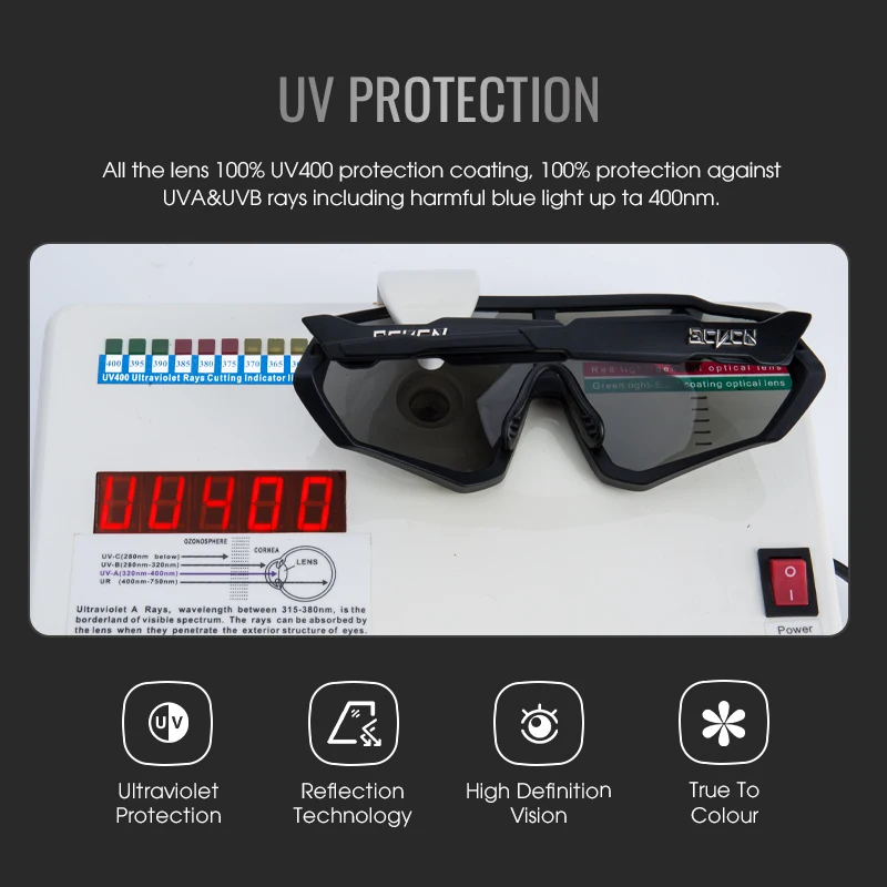 Scvcn Photochromic Glasses Cycling Sunglasses UV400 Women Sports Running Eyewear for Men Cycl Road Mountain Bike Bicycle Goggles