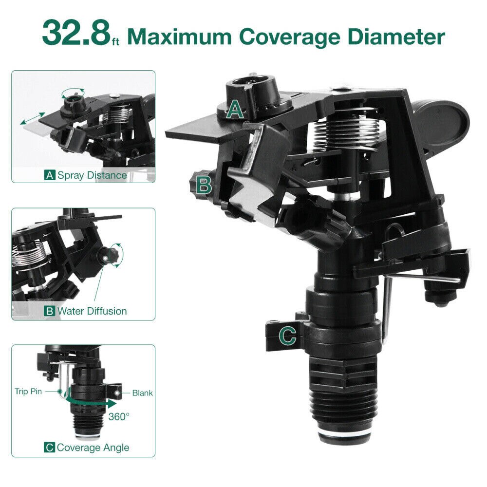 thumbnail image 2 of Rotatable Irrigation Pipe 5-Pack Swing Joint Pipes - Rotatable Lawn Irrigation Sprinkler Connections Flexible Lawn Sprinkler Pipes 2 of 9