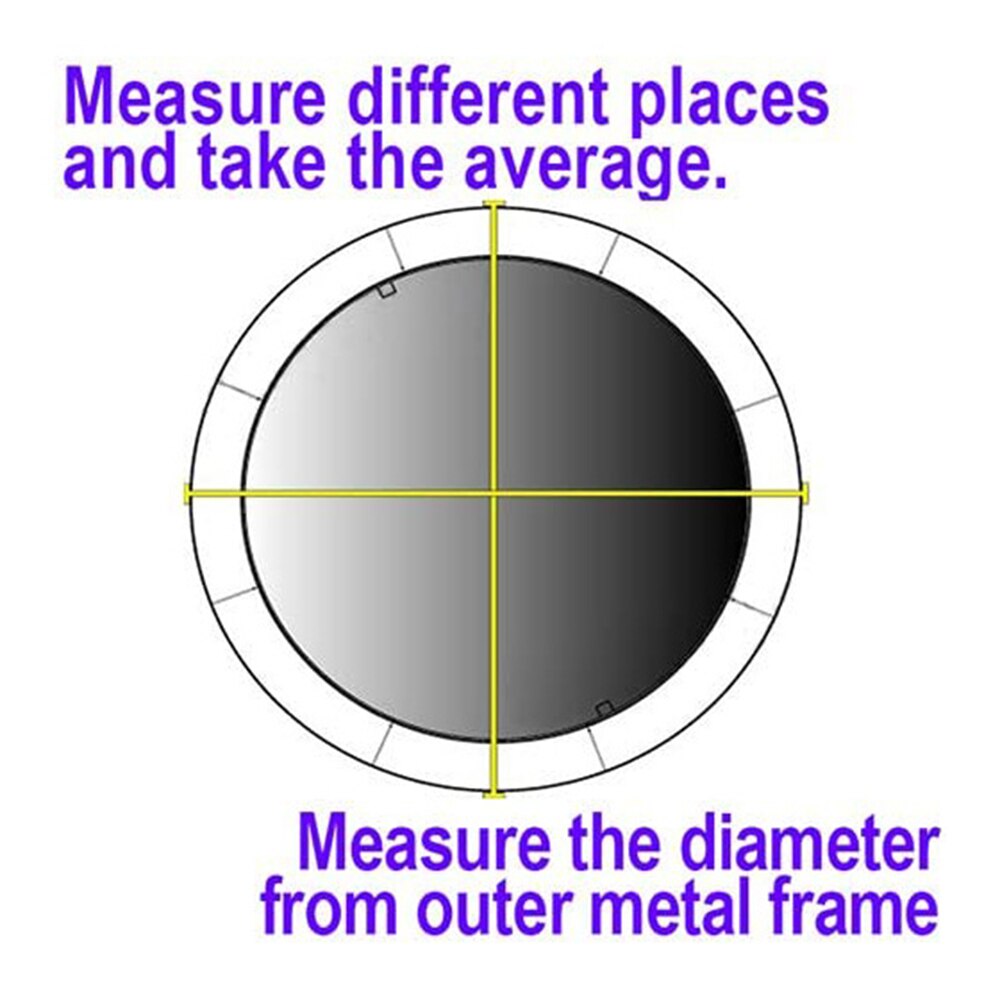 Round Trampoline Replacement Safety Mat Tear-Proof Trampoline Edge Cover Spring Cover Surround Foam Safety Protection Device