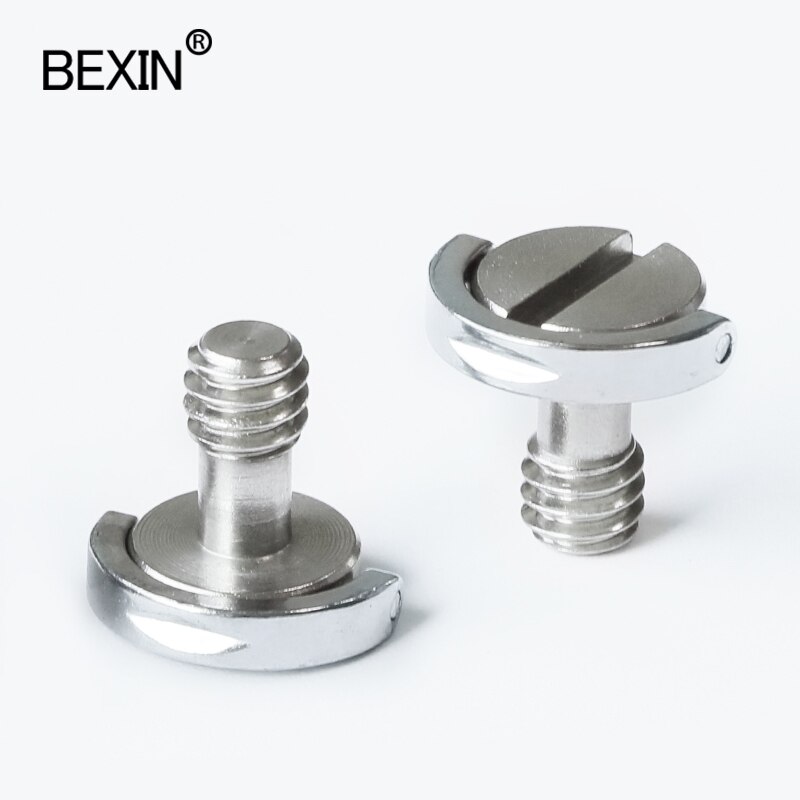 BEXIN LS091 acier inoxydable 1/4 pouces d anneau caméra vis pour caméra trépied tête plaque de dégagement rapide appareil photo reflex numérique 5 pièces