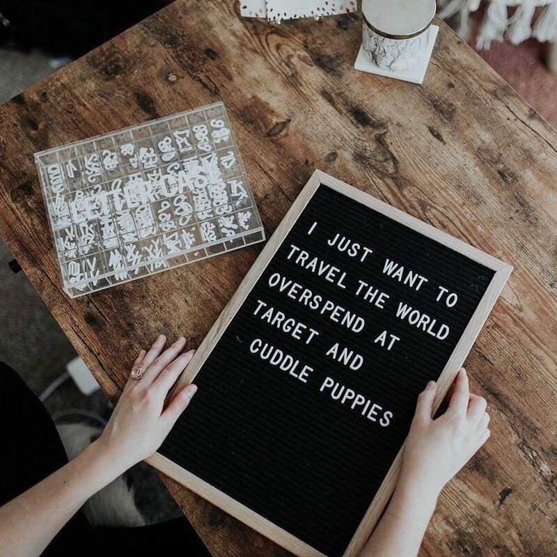 30x40cm Felt Letter Board Rectangle Nordic Wooden Frame Baby Sign Characters Home Office Message Boards Including 460 Letters