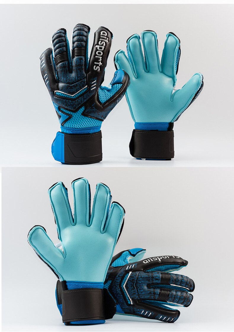 Soccer Goalkeeper Gloves Football Goalie Gloves Goal Keeper Gloves Finger Protection Thickened Latex