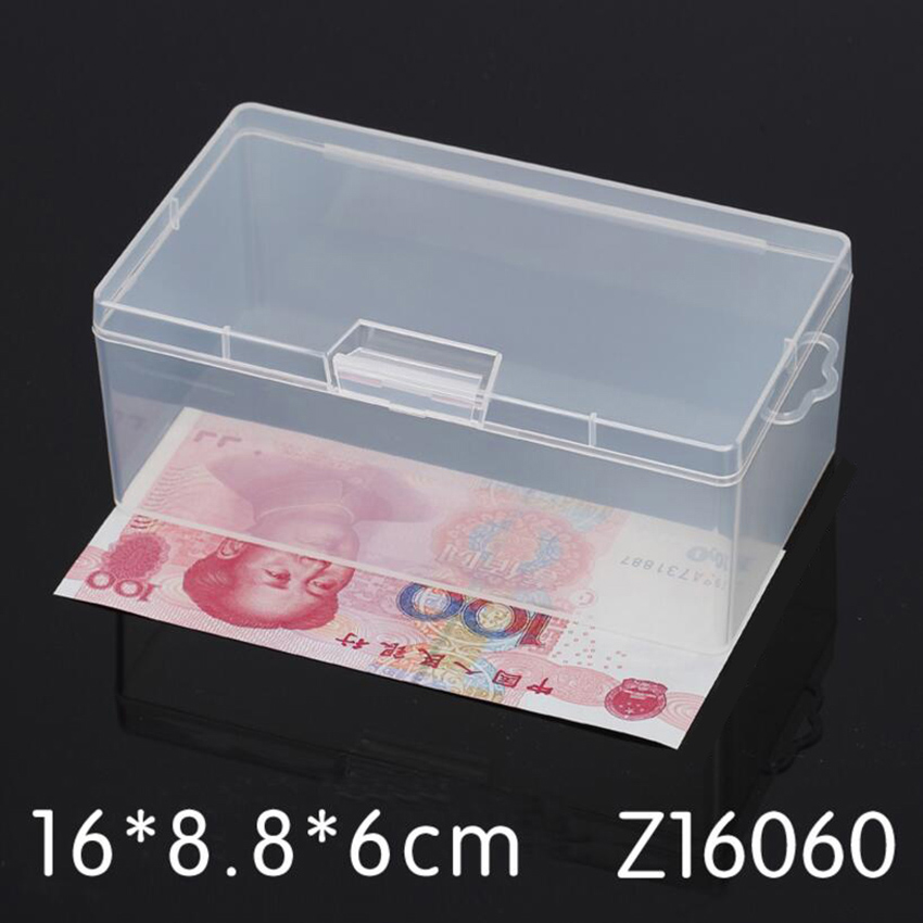 Rectangular Plastic Clear Transparent Storage Electronic Parts Screw Beads Box Collection Container Organizer: green