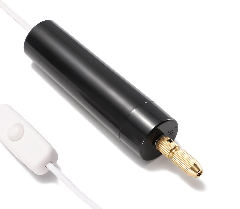 Mini taladros eléctricos artesanales, 5V de CC, taladro USB portátil de mano con 3 piezas para manualidades