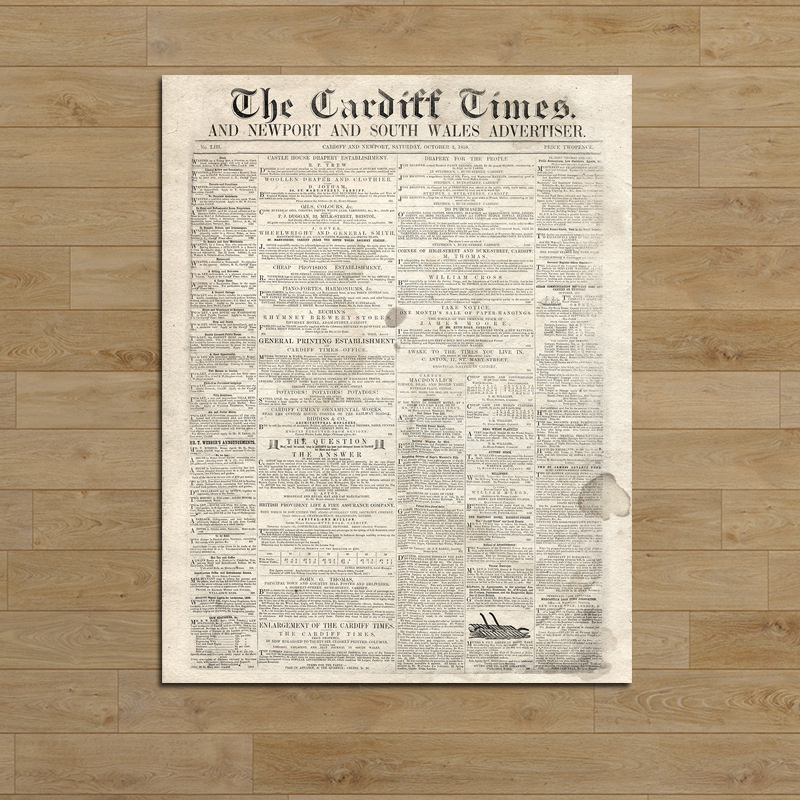 4Pcs/Lot English Newspaper Retro Material Papers DIY Scrapbooking Album Diary Decorative Paper Scrapbooking Paper