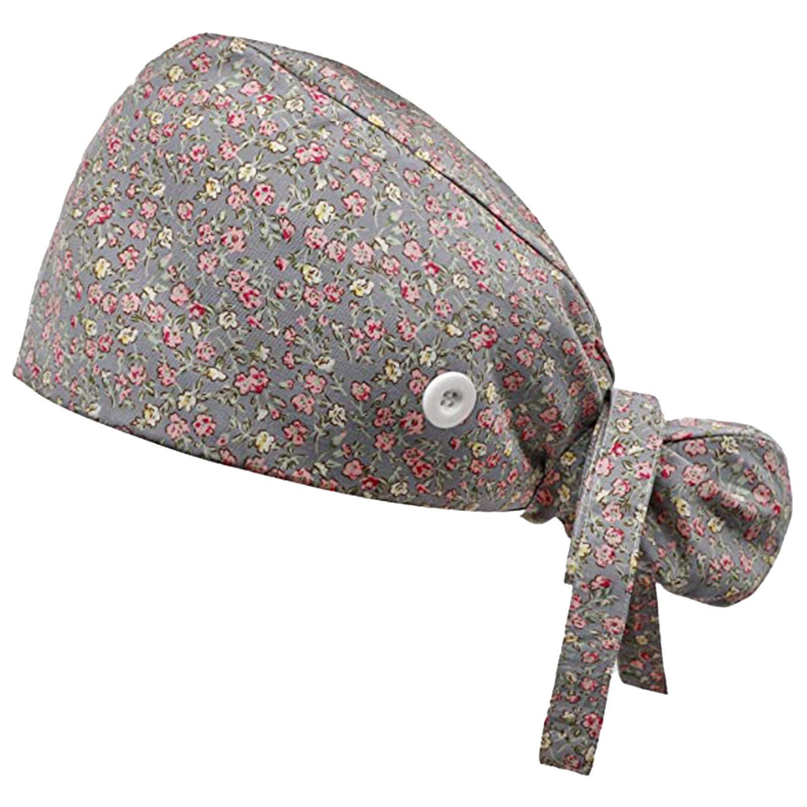 Adjustable Scrub Cap With Buttons Bouffant Hat With Sweatband For Womens And Mens Salon Working Caps Quirurgicos Slippers Women