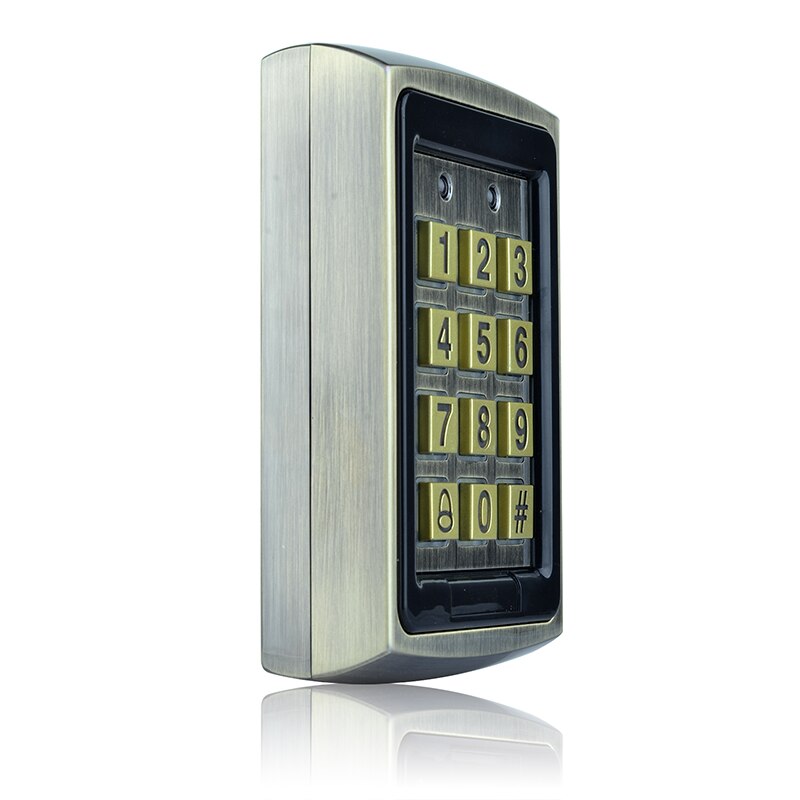 Waterproof RFID access control keyboard outdoor rain cover 125KHz EM card reader for access control system