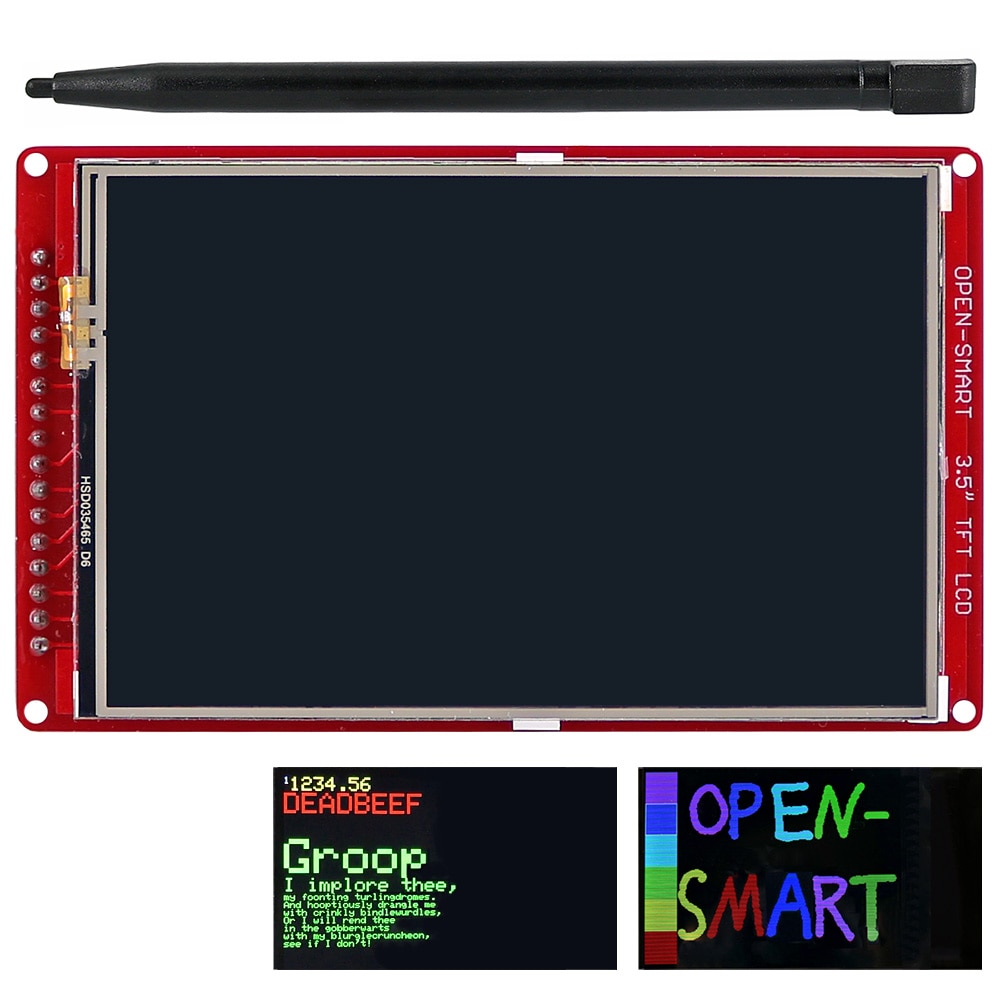 Open-Smart 3.5 &quot;Inch Tft Lcd-scherm Shield Touch Screen Breakout Board Module Met Touch Pen Geschikt Voor arduino
