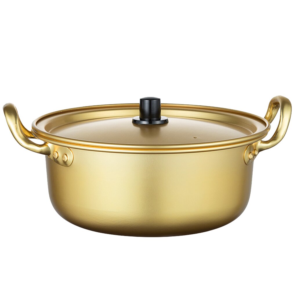 Aluminum Instant Noodle Pot Ramyun Cooker w/ Handles Fast Cooling Boiler: 16 cm