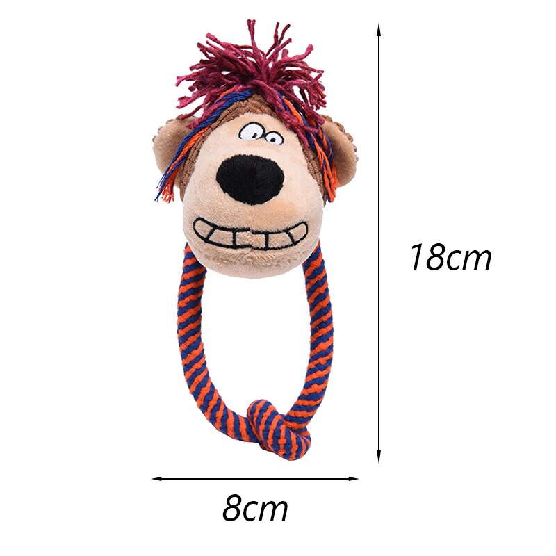 Djur form sällskapsdjur hund uppstoppade leksaker för små hundar plysch pipande valp katt tugga leksak yorkshire terrier mascotas perros accesorios: Vit apa