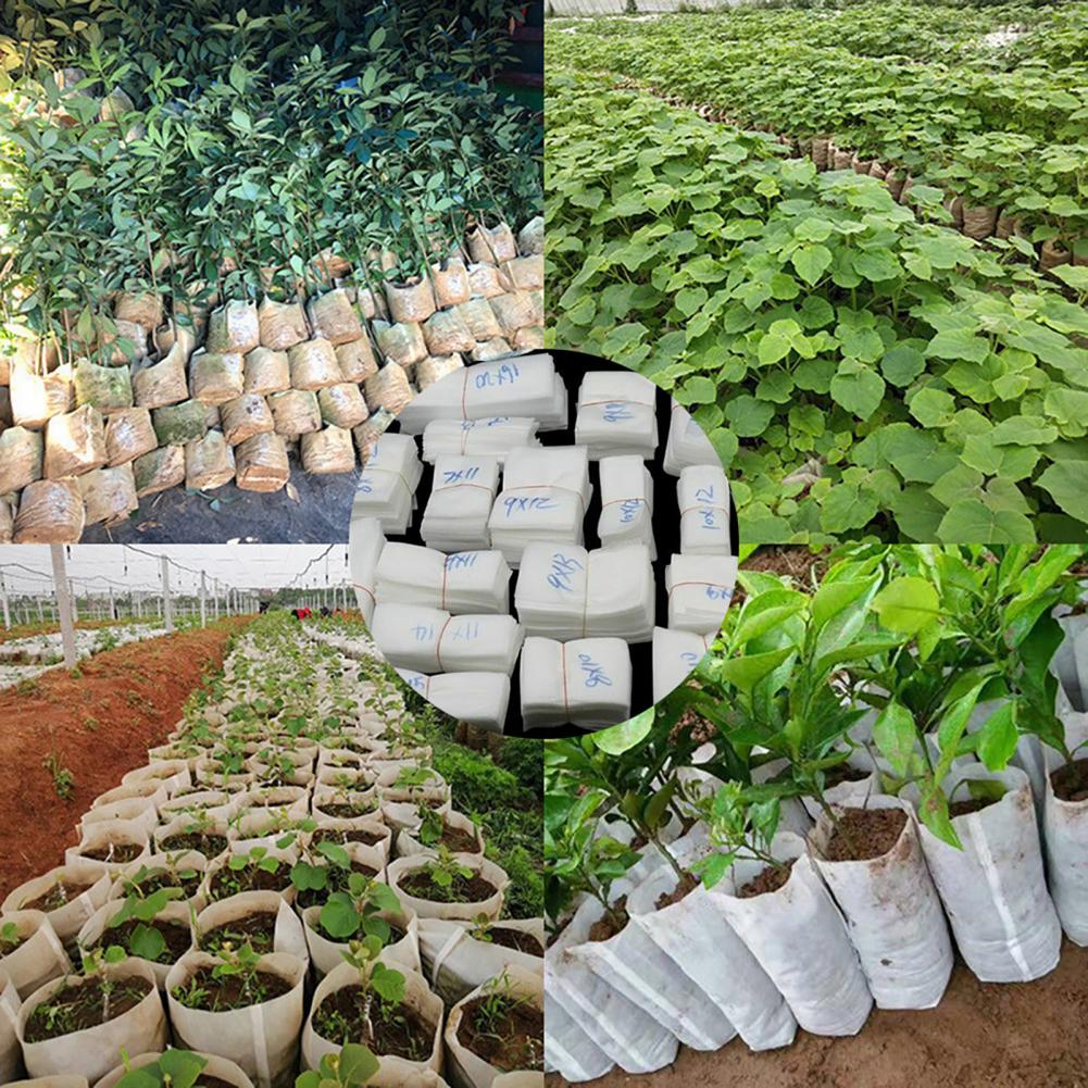 Planting Pot Biodegradable Plant Grow Bag Pot Grow Bag Nonwoven Fabric Nursery Plant Grow Bags Seedlings Growing Planter Plantin