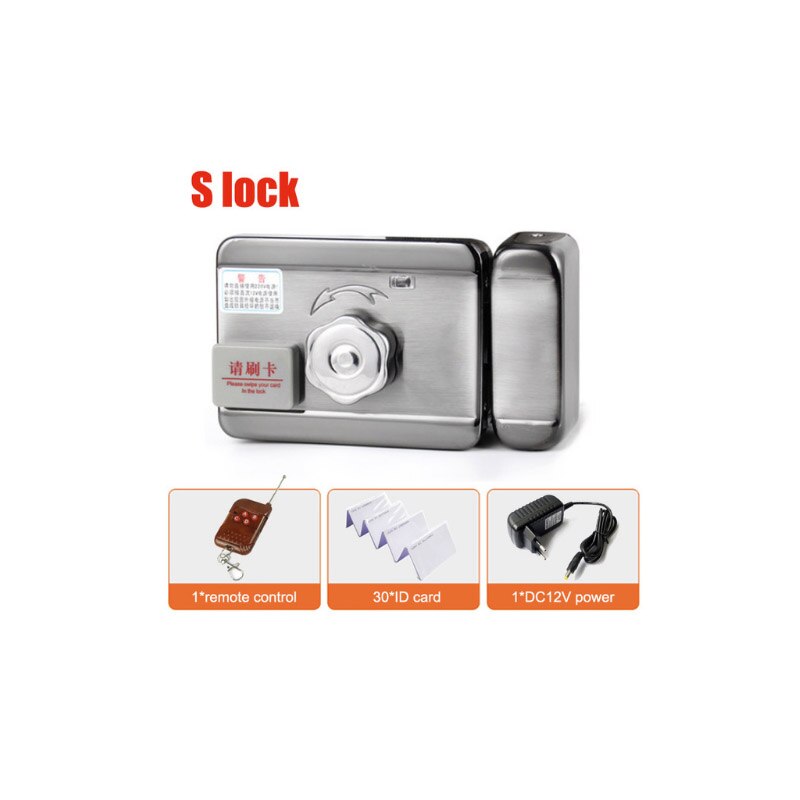 single/double access Door & gate Access Control system Electronic integrated RFID motorized lock with RFID reader: kit7