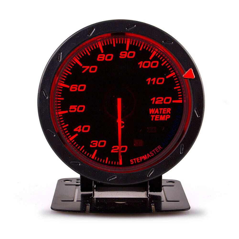 60MM Car Auto Water Temperature Gauge 20--120 Celsius Water Temp Meter With 1/8NPT Water Temp Sensor Joint Pipe Sensor Adapter