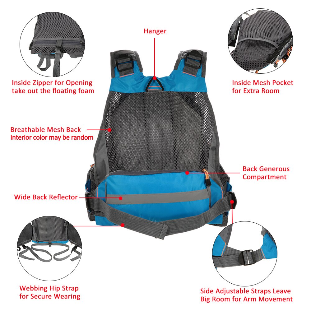 MeiLayM Heren outdoor vissen vest casual ademend vest