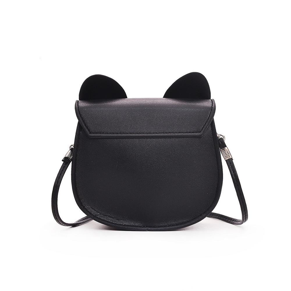 Söt katt form axelväskor kvinnor flickor mini väskor flap crossbody godis färger liten avslappnad messenger handväskor sac a dos