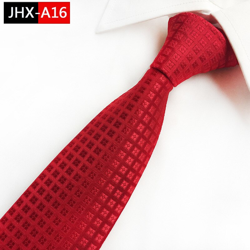 8Cm Polyester Ties Voor Mannen Formele Zakelijke Hals Tiies Huwelijkscadeau Voor Mannen Stropdas Bruidegom Party Das: A16