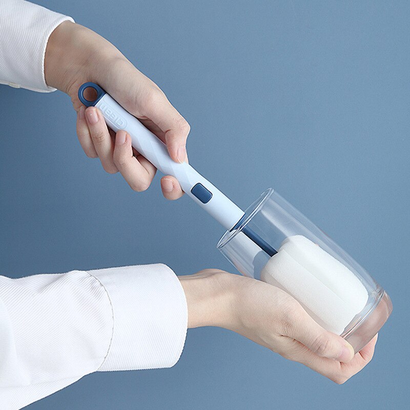 Removable Sponge Baby Cup Bottle Brush Kitchen Cleaning Tool Bottle Cleaning Cleaning Brush Glass Cup Cleaning Brush