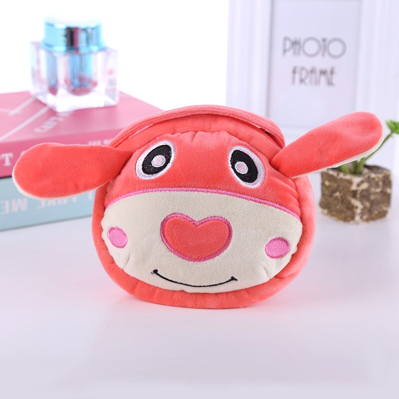 Animaux en peluche créatifs ours chat éléphant Panda femmes bandoulière sac de messager dessin animé doux en peluche Kawaii fermeture éclair filles pièces de monnaie sacs: A