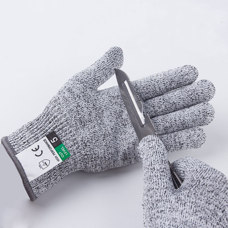 Anti Cut Safety Gloves High-strength Industry Kitchen Gardening Anti-Scratch Cut Proof HPPE Level 5 Glass Multi-Purpose Gloves: S / Yellow