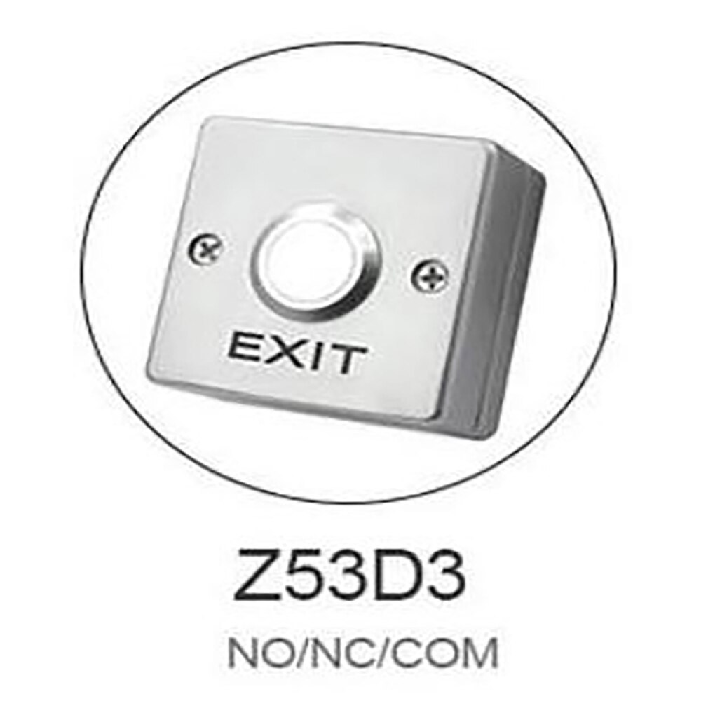 Zinc Alloy GATE DOOR Exit Button Exit Switch Door Exit Push Button Release Switch Opener For Door Access Control System: Z53D3