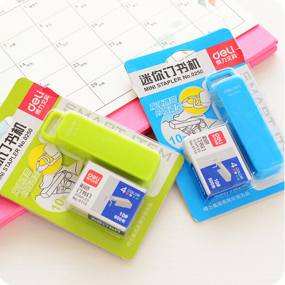 1 Pcs Stapler 10 # Metal Base Durable Color Stapler Stationery Office Supply Staples Office Accessories