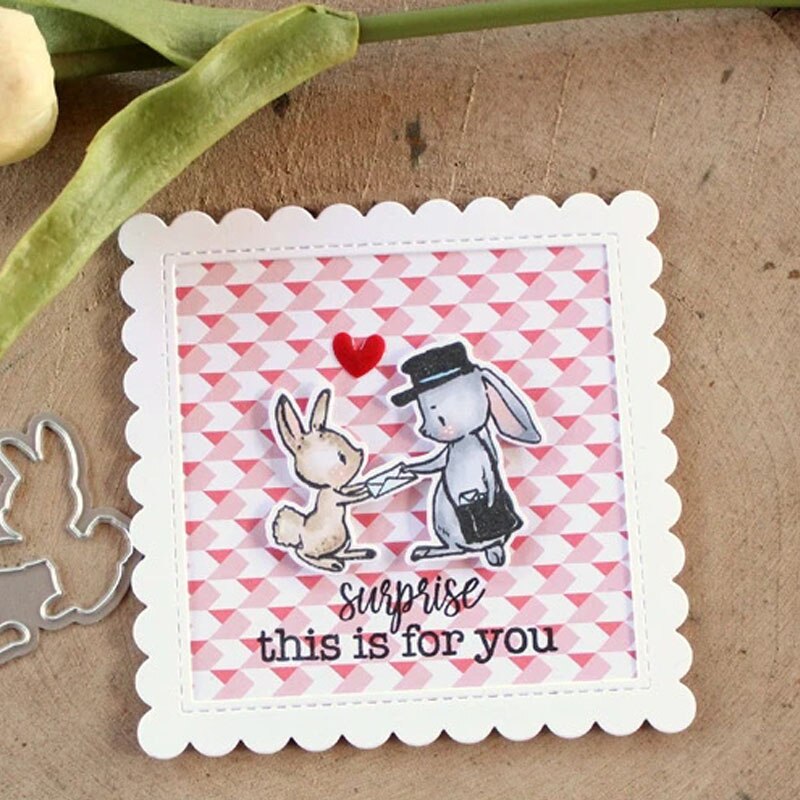 Post Briefträger Klar Briefmarken Koordination Schneiden stirbt für DIY Scrapbooking Karten Silikon transparent Stempels Neue