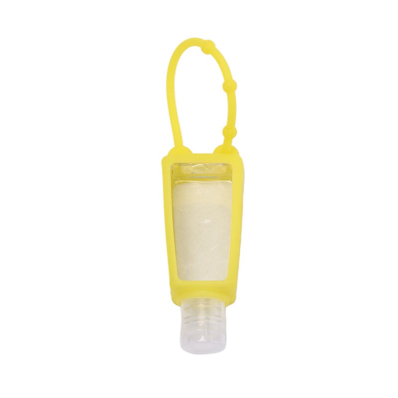 Mini desinfectante de manos desechable, Gel de seguridad de silicona, sin necesidad de limpiar, cubierta desmontable, desinfectante portátil para manos, 1 uds., 30ml: YL