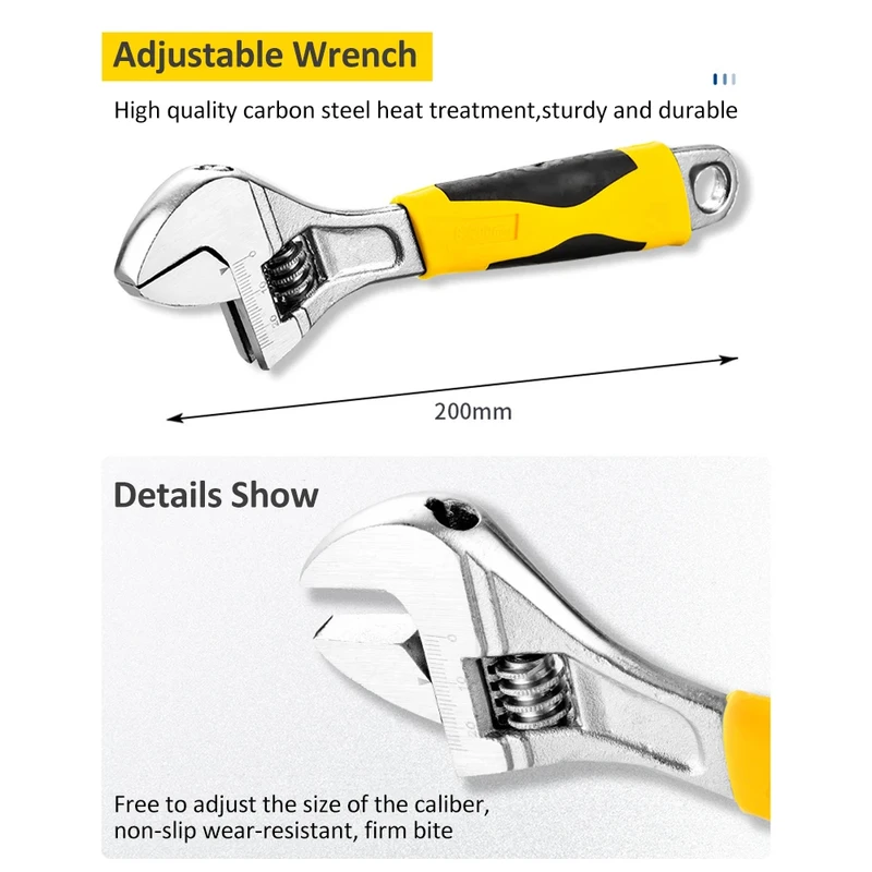 108-teiliges Werkzeugset für allgemeine Haushalte-Handwerkzeugsatz mit Kunststoff-Werkzeugkasten-Aufbewahrungskoffer für die Autoreparatur und die Reparatur zu Hause
