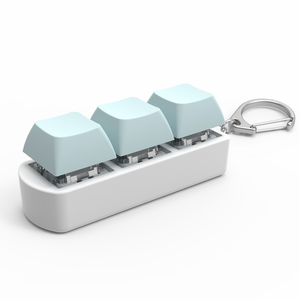 Clavier clé jouet fête soulagement du Stress bricolage Fidget bouton Keycap Fidget porte-clés clavier porte-clés jouets doigt clavier casquettes jouet: Black