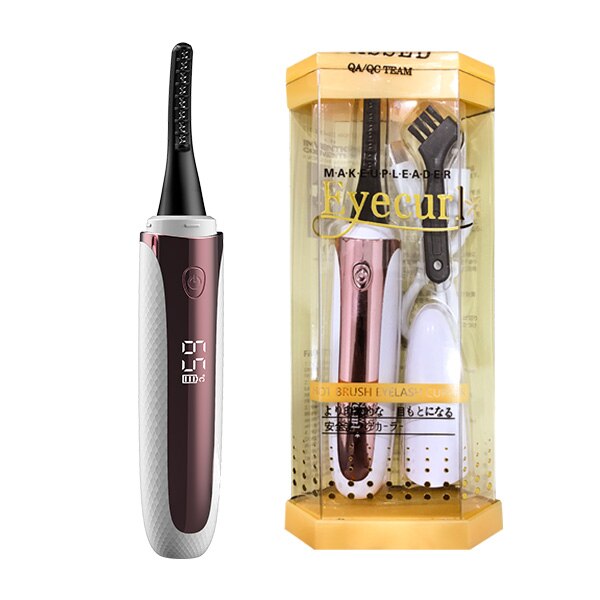 Intelligente Draagbare Verwarmde Elektrische Natuurlijke Curling Wimperkruller Wimpers Zorg Gereedschappen Professionele Wimperkruller: Upgrade White