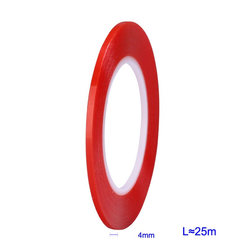 25 mt Wärme Beständig doppelseitige Transparent Klebeband Aufkleber 2mm 4mm 6mm 8mm 10mm Handy LCD Reparatur Werkzeug