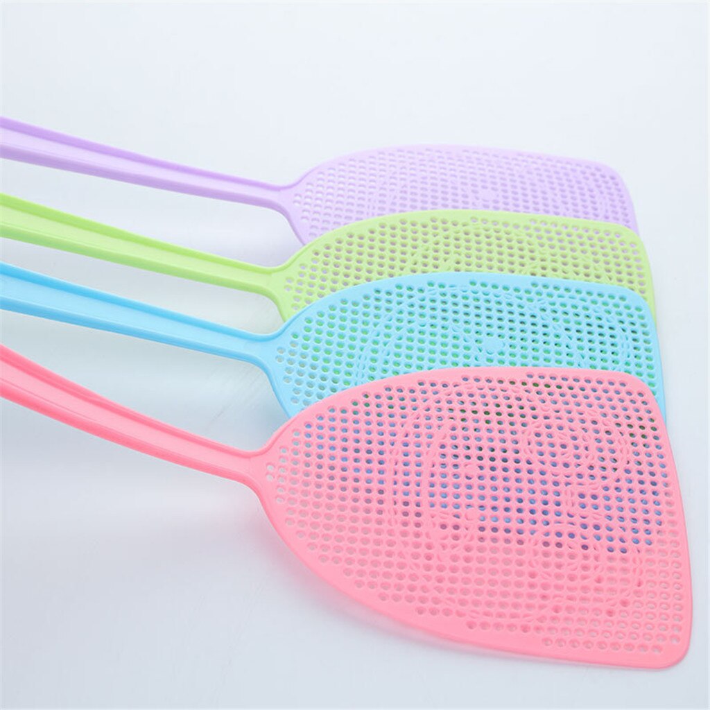 Tapette à mouche antiparasitaire 1 pièces manuel plastique 17.5 'Durable longue poignée