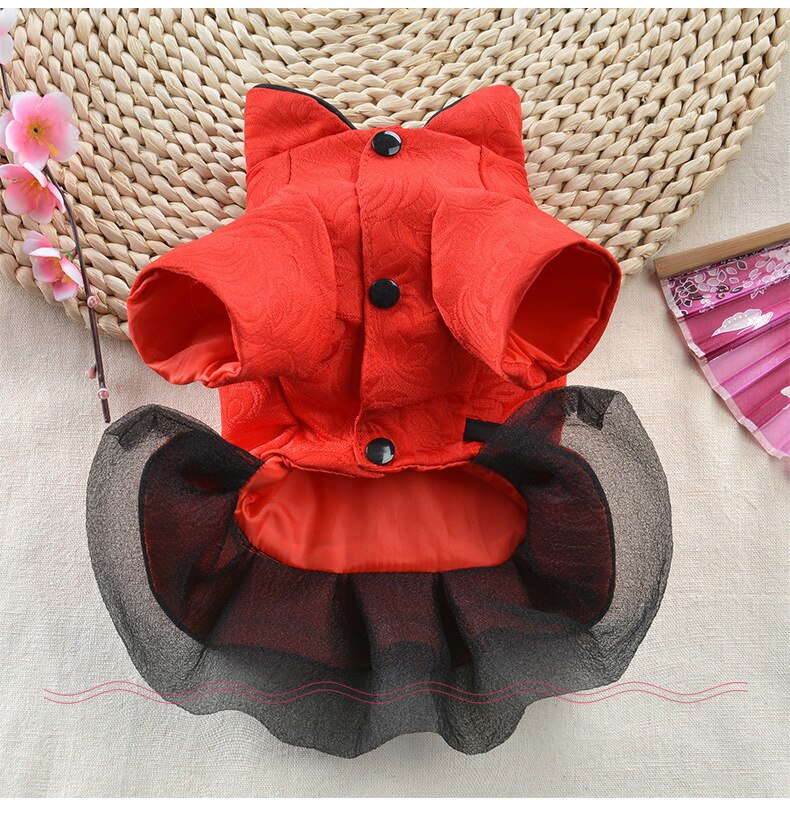 Pomeranian Clothing Spring Dog Dress Costume Outfit Cat Yorkshire Bichon Poodle Schnauzer Small Pet Dog Clothes