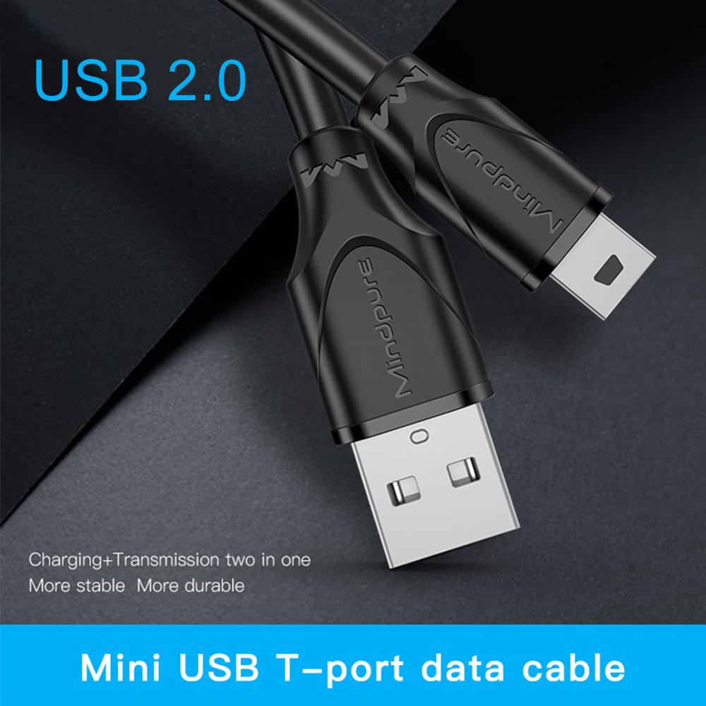Mini Usb Kabel Usb 2.0 Type A Naar Mini 5 Pin Usb B Kabel Man Cord Voor Gopro Hero 3 +,PS3 Controller, Mobiele Telefoons, Digitale Camera
